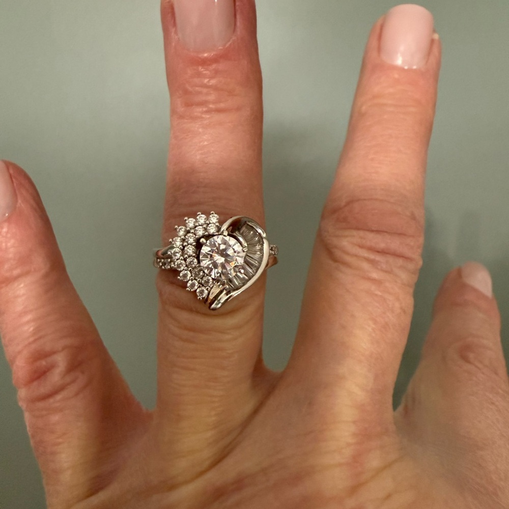 JTV Silver Intricate Filigree Ring